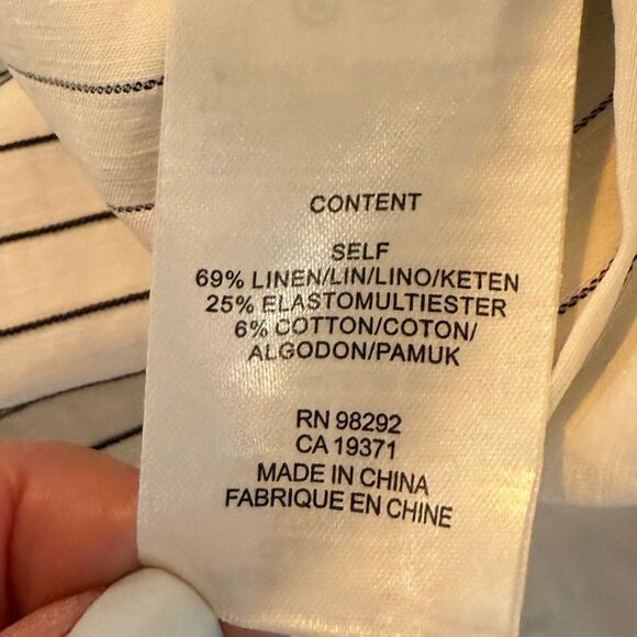 TIBI Cecil Striped Culottes With D-ring Belt - like new - high waist wide leg - Picture 10 of 11